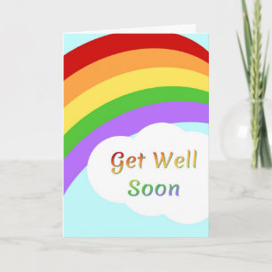 Carte Bonne amélioration bientôt Rainbow Card