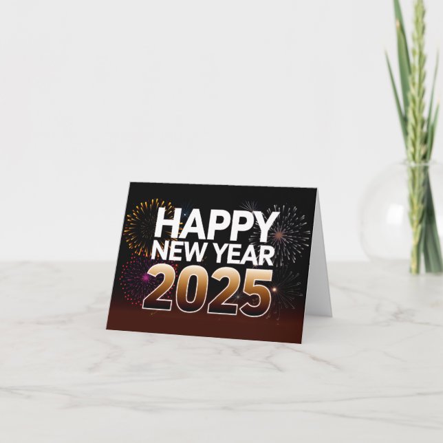 Carte Bonne année 2025 (Devant)