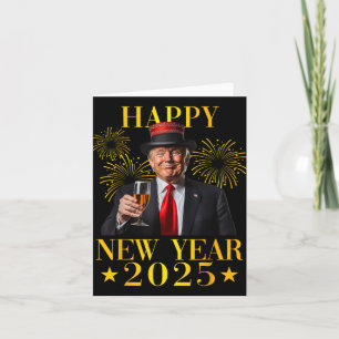Carte Bonne année 2025 Drôle Trump Nouvel An Nouvelle Am