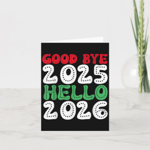Carte Bonne année 2026 Au revoir 2025 Bonjour 2026 _1