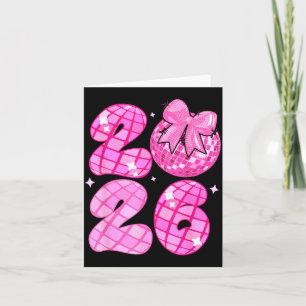 Carte Bonne Année 2026 Boule Disco Nk Coquette Arc Fam