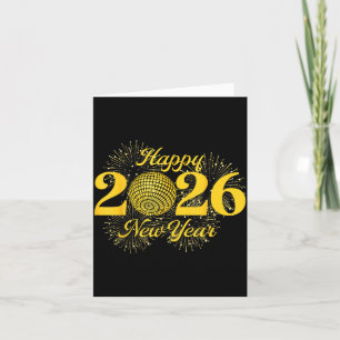 Carte Bonne année 2026 compte à rebours voyage de fête c