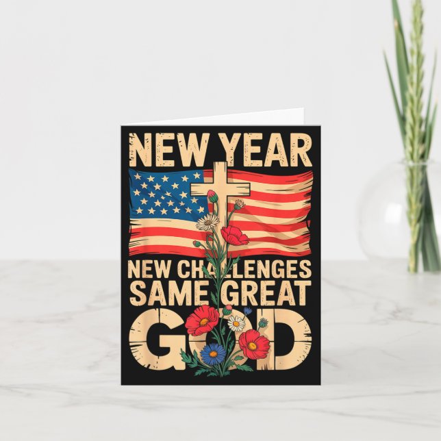Carte Bonne année 2026 Défis chrétiens Même Grea (Devant)