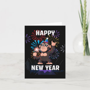 Carte Bonne année 2026 Drôle Enfants Amateurs de Bigfoot
