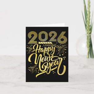 Carte Bonne année 2026 Feux d'artifice Chargement