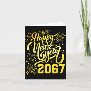 Carte Bonne année 2067 Drôle 67 Six Sept Mème Nouvel An
