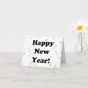 Carte Bonne année ! Confetti