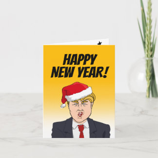 Carte Bonne année de Donald Trump