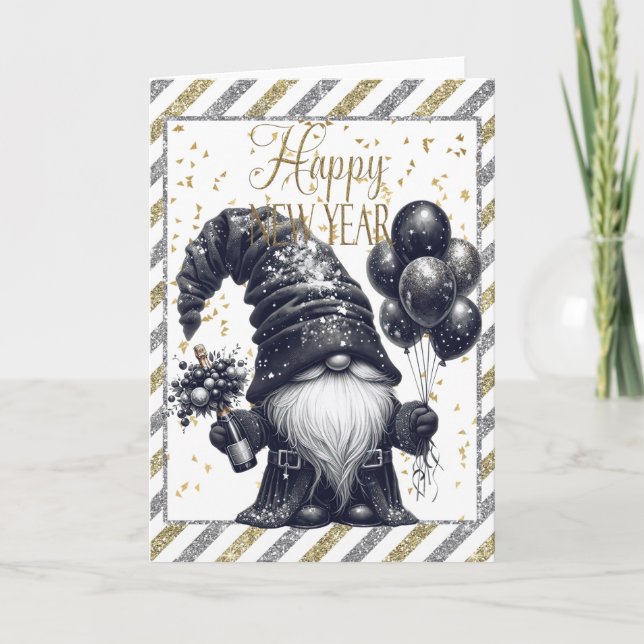 Carte Bonne année Gnome (Devant)