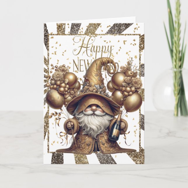 Carte Bonne année Gnome (Devant)