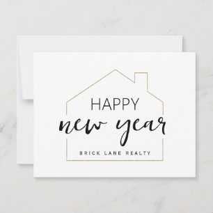 Carte Bonne année immobilier