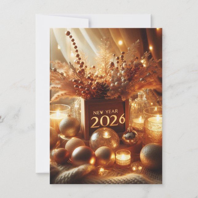 Carte Bonne Année | Joie, Espoir & Succès (Devant)