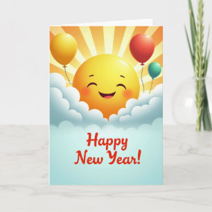 Carte Bonne Année Lever de Soleil