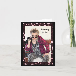 Carte Bonne année, santé et bonheur