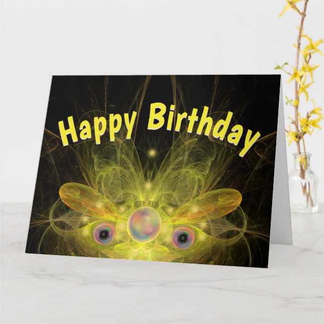 Carte Bonne Anniversaire Beurre Jaune Angel BIG Card (Fleur jaune)