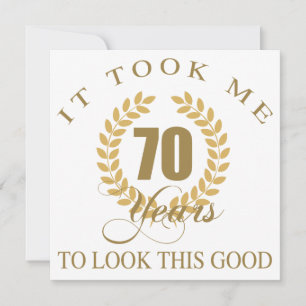 Carte Bonne apparence 70e anniversaire