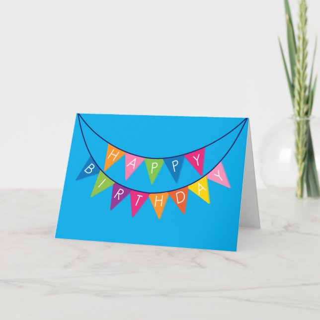 Carte Bonne bannière d'anniversaire ! (Devant)