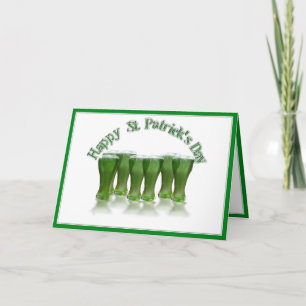 Carte Bonne bière verte de la St Patrick's Day