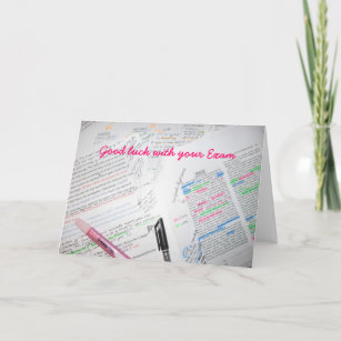 Carte Bonne Chance Avec Vos Examens Zazzle Fr