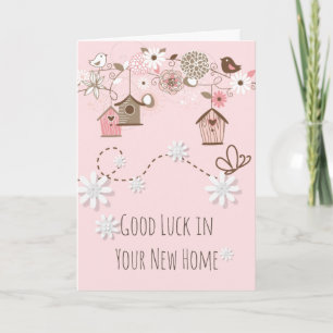 Carte Bonne chance dans votre nouvelle maison