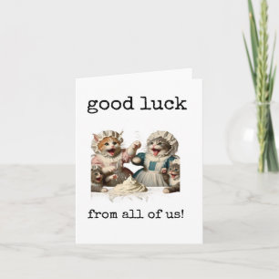 Carte Bonne Chance De Nous Tous, Un Cotravailleur Quitte