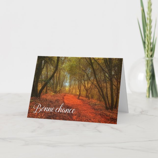Carte Bonne Chance Français Bonne Chance Woodland Path B (Devant)