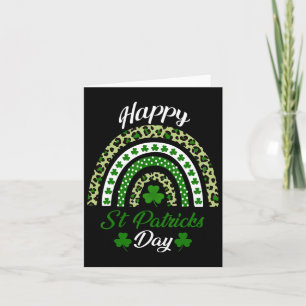 Carte Bonne chance Jour de la Saint Patrick Rainbow Jour