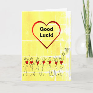 Carte Bonne chance Netball Salutation