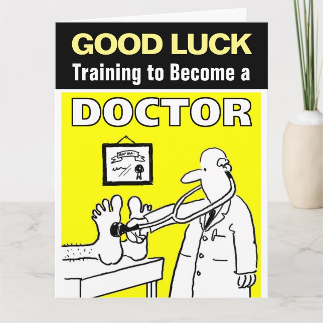 Carte Bonne Chance pour Devenir Médecin (Devant)