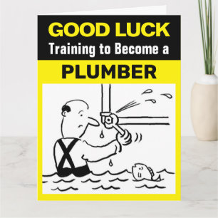 Carte Bonne Chance pour Devenir Plombier