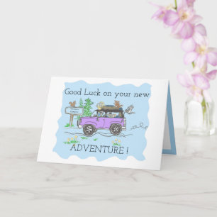 Carte Bonne chance pour le bonheur futur