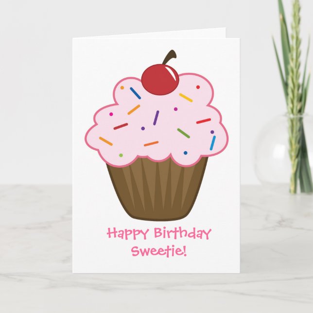 Carte Bonne Chérie d'anniversaire ! -Carte (Devant)