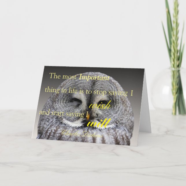 Carte Bonne Chouette (Devant)