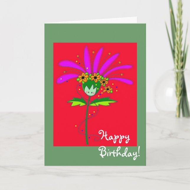 Carte Bonne fête d'anniversaire (Devant)