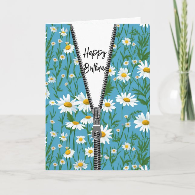 Carte Bonne fête d'anniversaire avec Zipper (Devant)