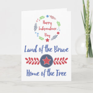 Carte Bonne fête de l'Indépendance