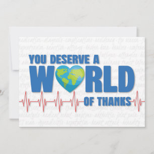 Carte Bonne fête des médecins Vous méritez un monde de r