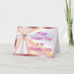 Carte Bonne fête des mères à la femme du mari