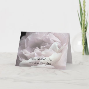 Carte Bonne fête des mères à la fille, pétales Roses
