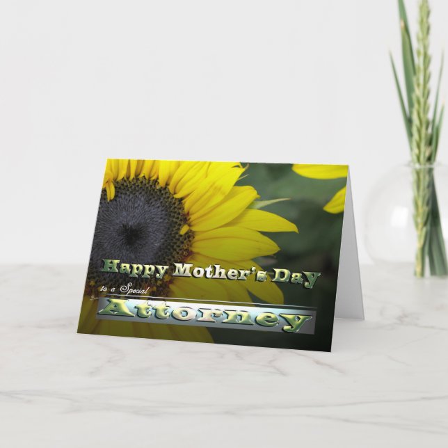 Carte Bonne fête des mères Procureur Bright Sunflower (Devant)