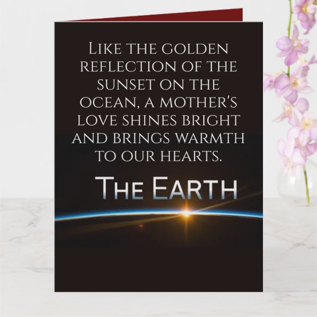 Carte Bonne Fête des Mères, que ce jour soit béni et heu (Orchidée)