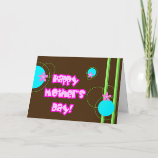 Carte Bonne fête des mères, Retro 2 Card