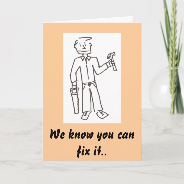 Carte Bonne Fête des pères (Devant)