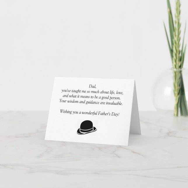 Carte Bonne Fête des pères (Devant)