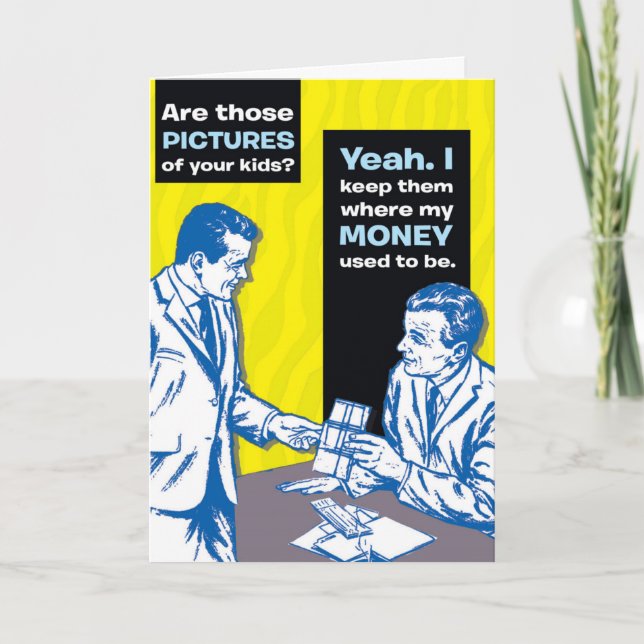 Carte Bonne Fête des pères À Mon Bénéficiaire Préféré. (Devant)