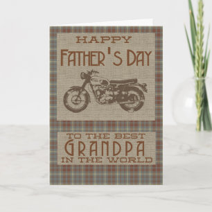 Carte Bonne Fête des pères au meilleur grand-père du mon