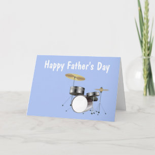 Carte Bonne Fête des pères avec kit batterie à papa