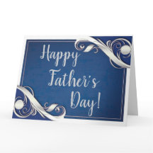 Bonne Fête des pères Bleu blanc