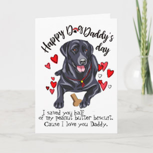 Carte Bonne Fête des pères de votre Labrador Retriever