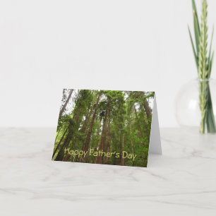 Carte Bonne Fête des pères Jusqu'À Redwoods Card